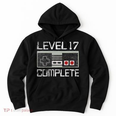 Level 17 Complete 17 Year 17th Wedding Anniversary Hoodie