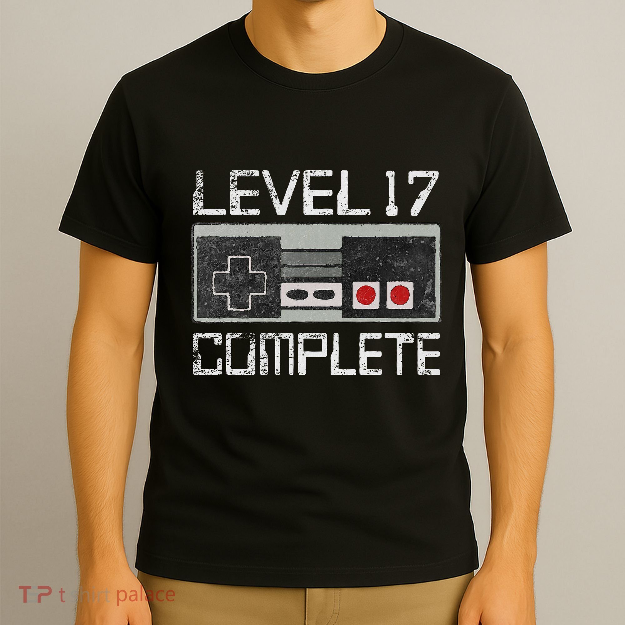Level 17 Complete 17 Year 17th Wedding Anniversary T-Shirt