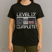Level 17 Complete 17 Year 17th Wedding Anniversary T-Shirt thumb 4