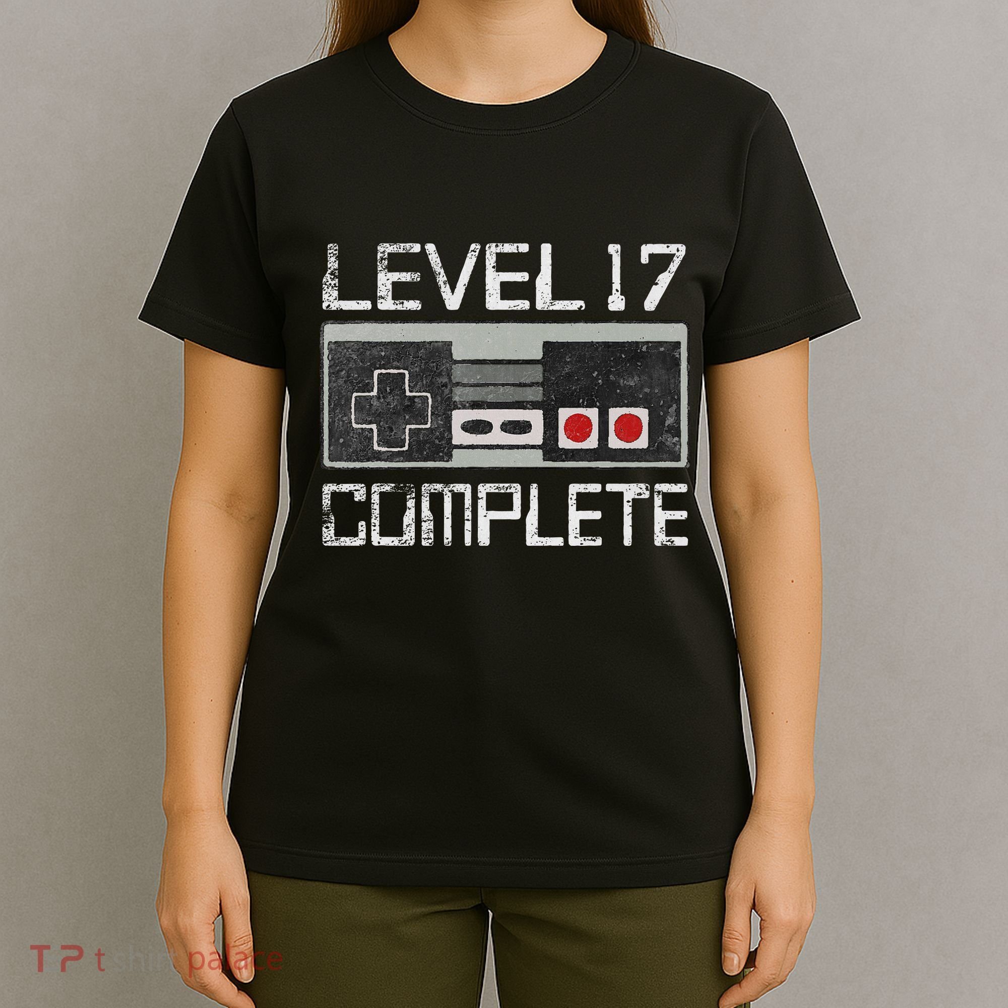 Level 17 Complete 17 Year 17th Wedding Anniversary T-Shirt