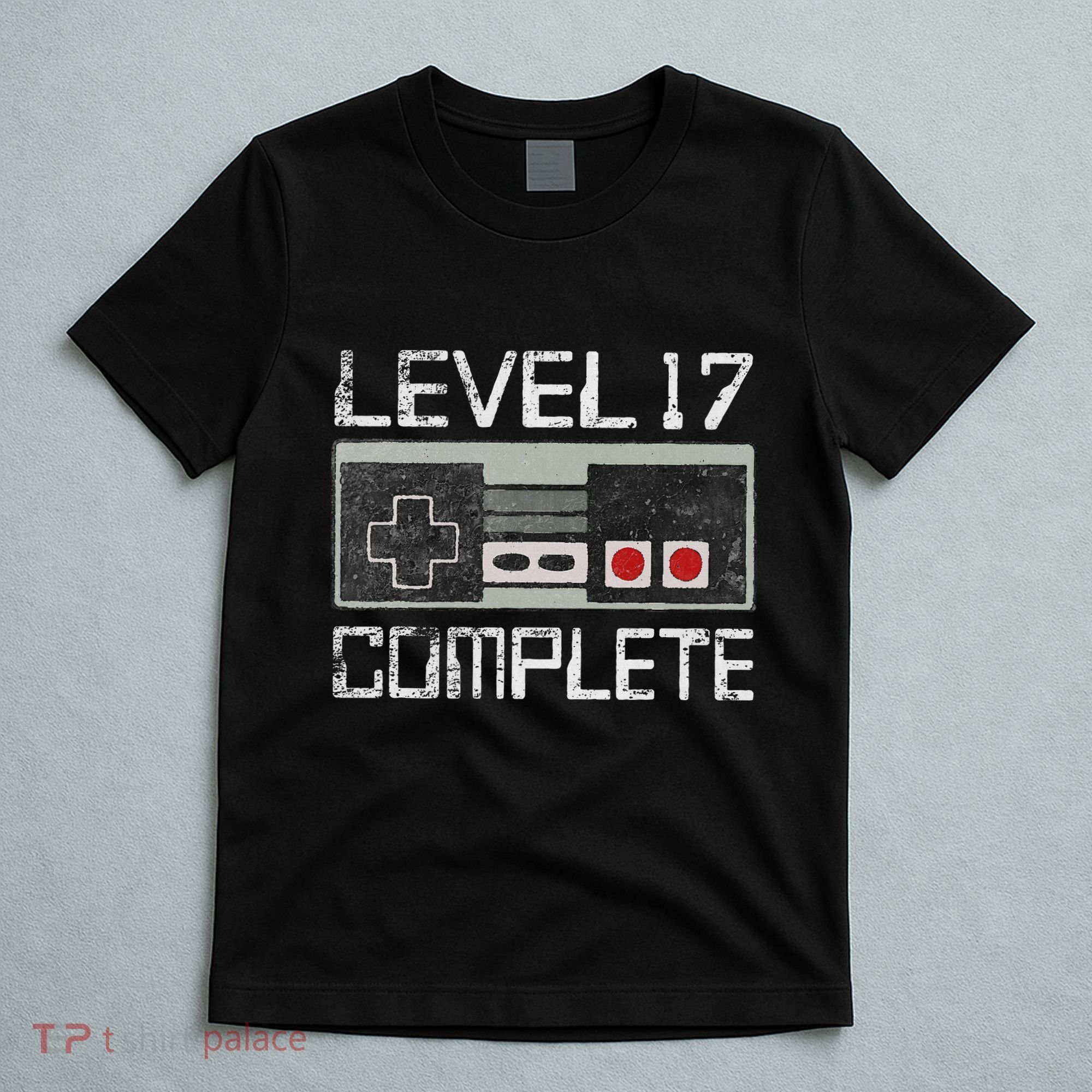 Level 17 Complete 17 Year 17th Wedding Anniversary T-Shirt