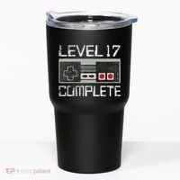 Level 17 Complete 17 Year 17th Wedding Anniversary Tumbler thumb 0