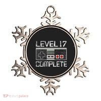 Level 17 Complete 17 Year 17th Wedding Anniversary Ornament thumb 0
