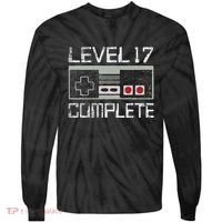 Level 17 Complete 17 Year 17th Wedding Anniversary Tie-Dye Long Sleeve Shirt thumb 0