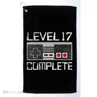 Level 17 Complete 17 Year 17th Wedding Anniversary Golf Towel thumb 0