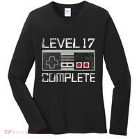 Level 17 Complete 17 Year 17th Wedding Anniversary Women's Long Sleeve Shirt thumb 0
