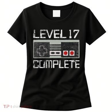 Level 17 Complete 17 Year 17th Wedding Anniversary Women's T-Shirt