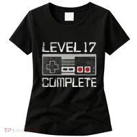 Level 17 Complete 17 Year 17th Wedding Anniversary Women's T-Shirt thumb 0