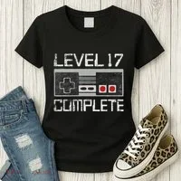 Level 17 Complete 17 Year 17th Wedding Anniversary Women's T-Shirt thumb 3