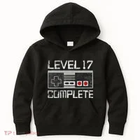 Level 17 Complete 17 Year 17th Wedding Anniversary Kids Hoodie thumb 0