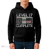 Level 17 Complete 17 Year 17th Wedding Anniversary Kids Hoodie thumb 4