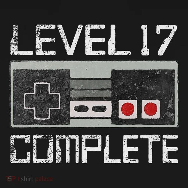 Level 17 Complete 17 Year 17th Wedding Anniversary Kids Long Sleeve Shirt