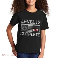 Level 17 Complete 17 Year 17th Wedding Anniversary Kids T-Shirt thumb 2