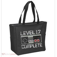 Level 17 Complete 17 Year 17th Wedding Anniversary Tote Bag thumb 2