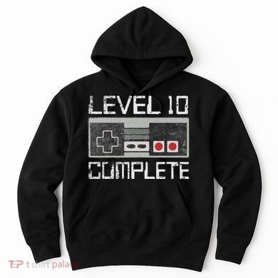 Level 10 Complete 10 Year 10th Wedding Anniversary For Him Hoodie