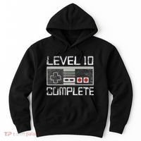 Level 10 Complete 10 Year 10th Wedding Anniversary For Him Hoodie thumb 0