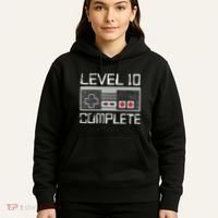 Level 10 Complete 10 Year 10th Wedding Anniversary For Him Hoodie thumb 5