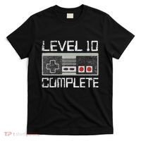 Level 10 Complete 10 Year 10th Wedding Anniversary For Him T-Shirt thumb 0