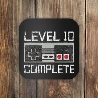 Level 10 Complete 10 Year 10th Wedding Anniversary For Him Coaster thumb 0