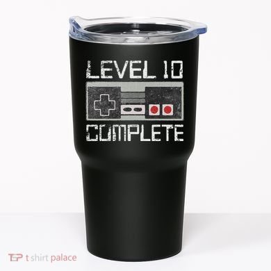 Level 10 Complete 10 Year 10th Wedding Anniversary For Him Tumbler