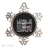 Level 10 Complete 10 Year 10th Wedding Anniversary For Him Ornament thumb 0