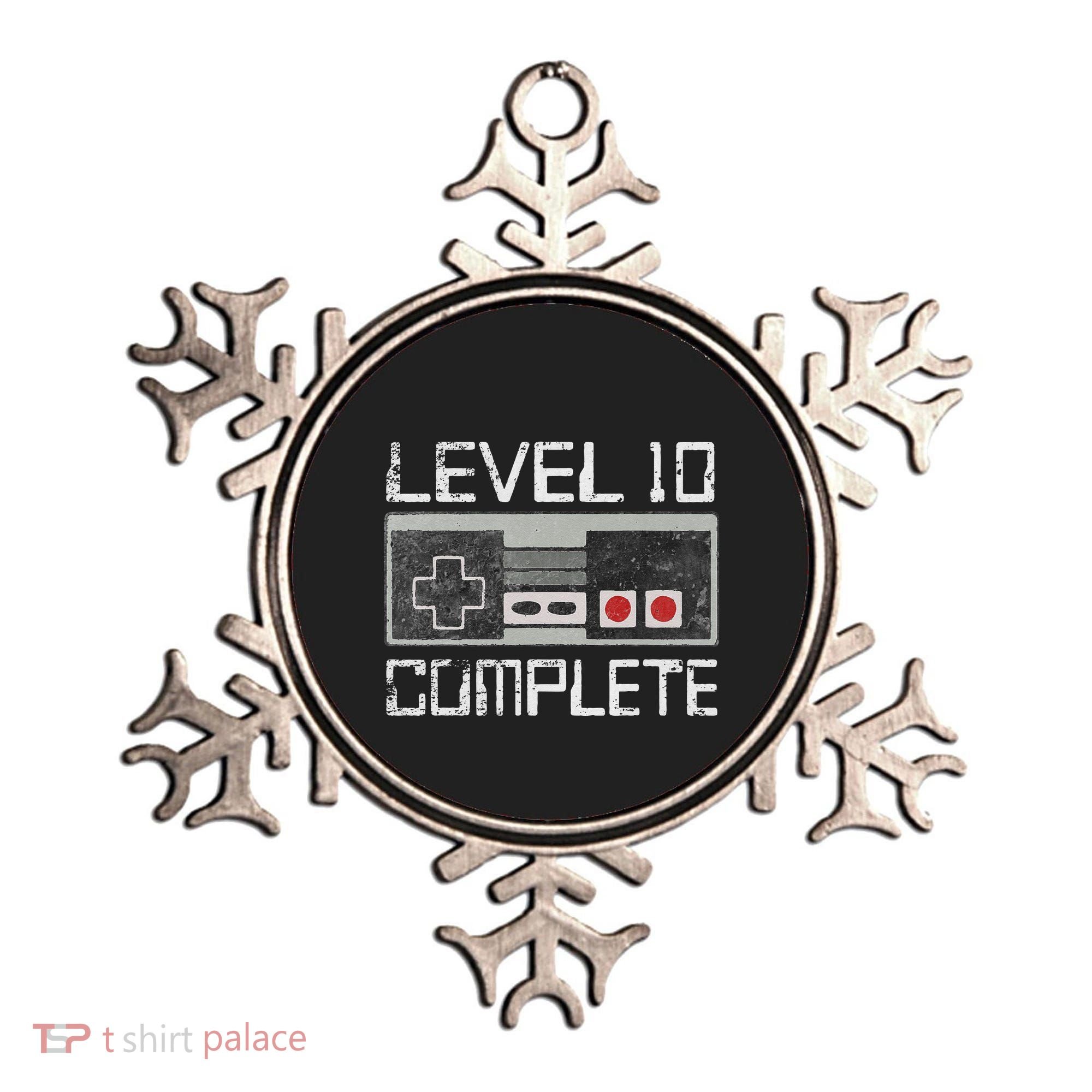 Level 10 Complete 10 Year 10th Wedding Anniversary For Him Ornament
