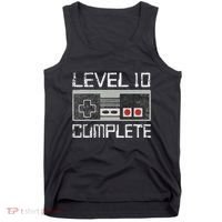 Level 10 Complete 10 Year 10th Wedding Anniversary For Him Tank Top thumb 0