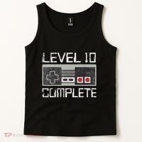 Level 10 Complete 10 Year 10th Wedding Anniversary For Him Tank Top thumb 2