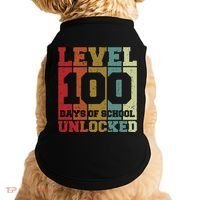 Level 100 Days Of School Unlocked Funny School Doggie Tank thumb 0