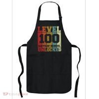 Level 100 Days Of School Unlocked Funny School Apron thumb 0