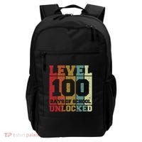 Level 100 Days Of School Unlocked Funny School Backpack thumb 0