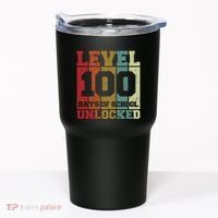 Level 100 Days Of School Unlocked Funny School Tumbler thumb 0