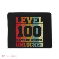 Level 100 Days Of School Unlocked Funny School Mousepad thumb 0