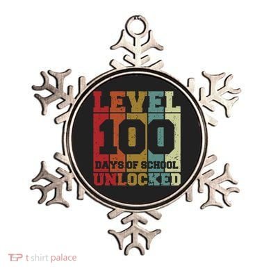 Level 100 Days Of School Unlocked Funny School Ornament