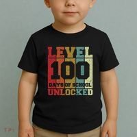 Level 100 Days Of School Unlocked Funny School Toddler T-Shirt thumb 2