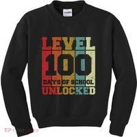 Level 100 Days Of School Unlocked Funny School Kids Sweatshirt thumb 0