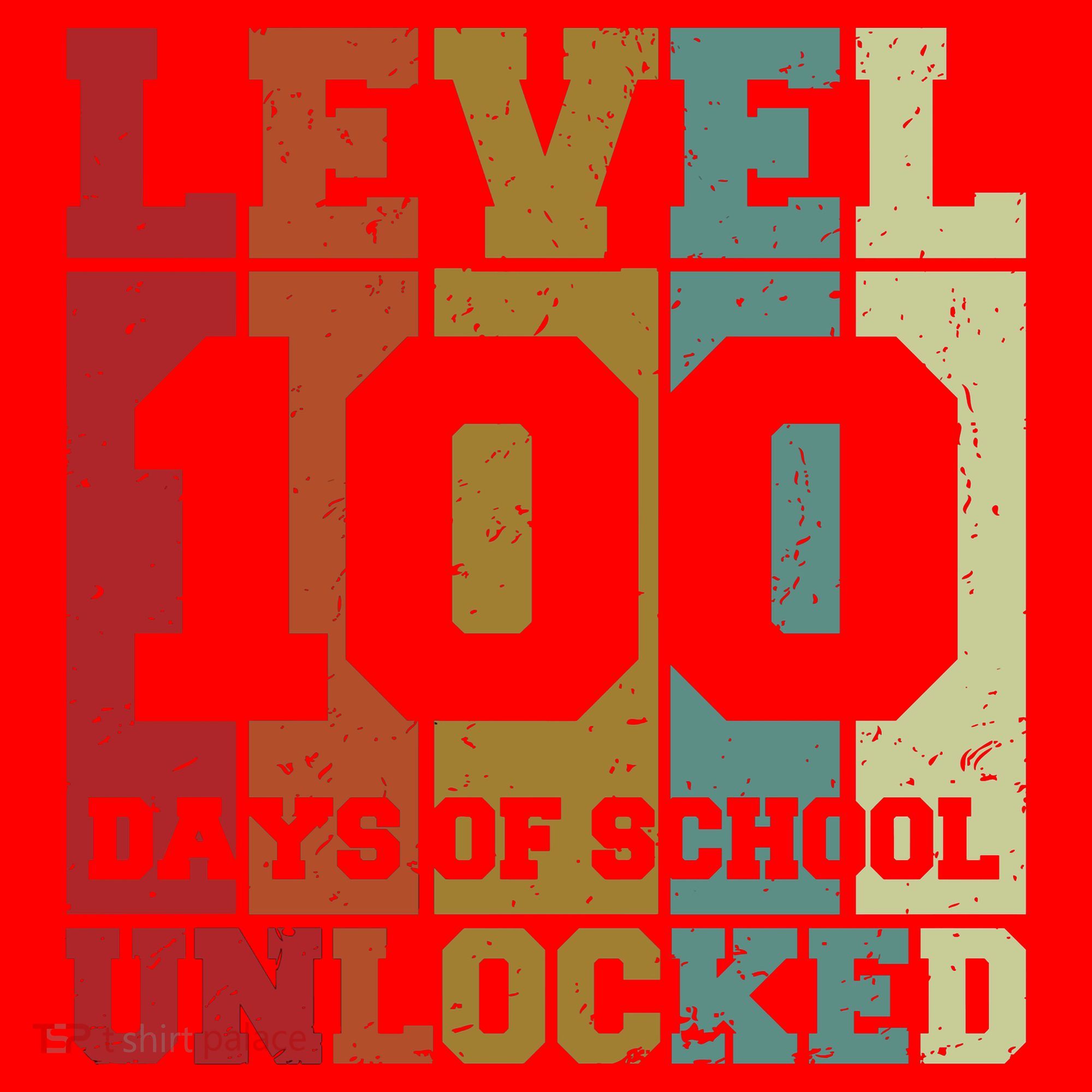 Level 100 Days Of School Unlocked Funny School Santa Hat