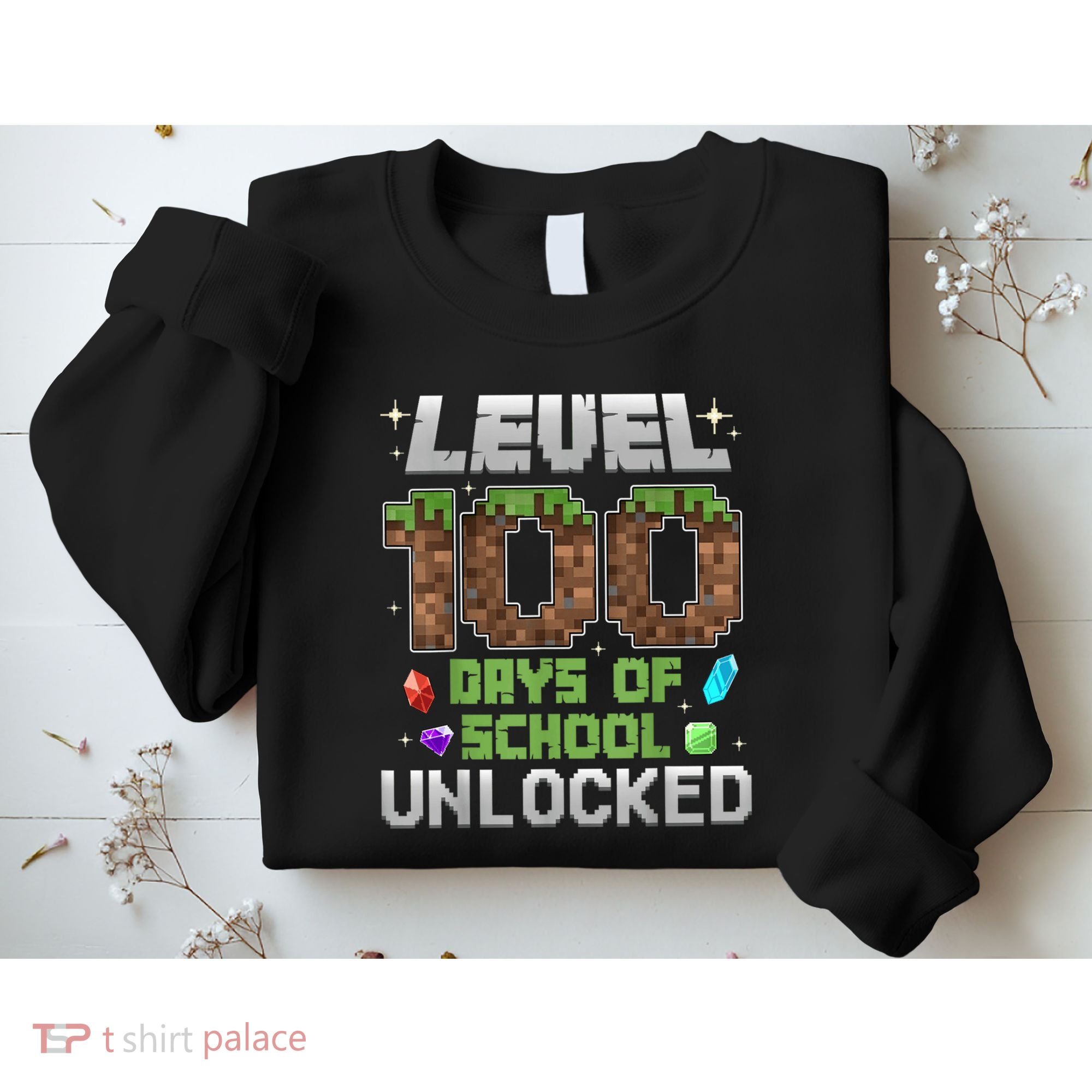 Level 100 Days Of School Unlock Gamer 100th Day Sweatshirt