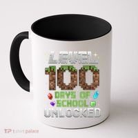 Level 100 Days Of School Unlock Gamer 100th Day Coffee Mug thumb 0