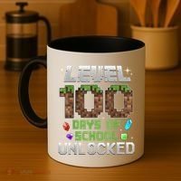 Level 100 Days Of School Unlock Gamer 100th Day Coffee Mug thumb 4