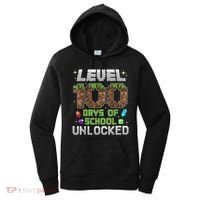 Level 100 Days Of School Unlock Gamer 100th Day Women's Hoodie thumb 0