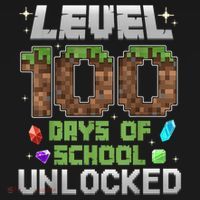 Level 100 Days Of School Unlock Gamer 100th Day Mousepad thumb 1