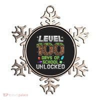 Level 100 Days Of School Unlock Gamer 100th Day Ornament thumb 0