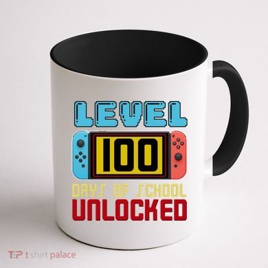 Level 100 Day Of School Unlocked Coffee Mug back