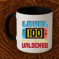 Level 100 Day Of School Unlocked Coffee Mug thumb 2