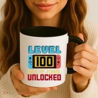 Level 100 Day Of School Unlocked Coffee Mug thumb 3