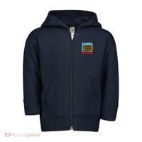 Level 100 Day Of School Unlocked Toddler Zip Fleece Hoodie thumb 0
