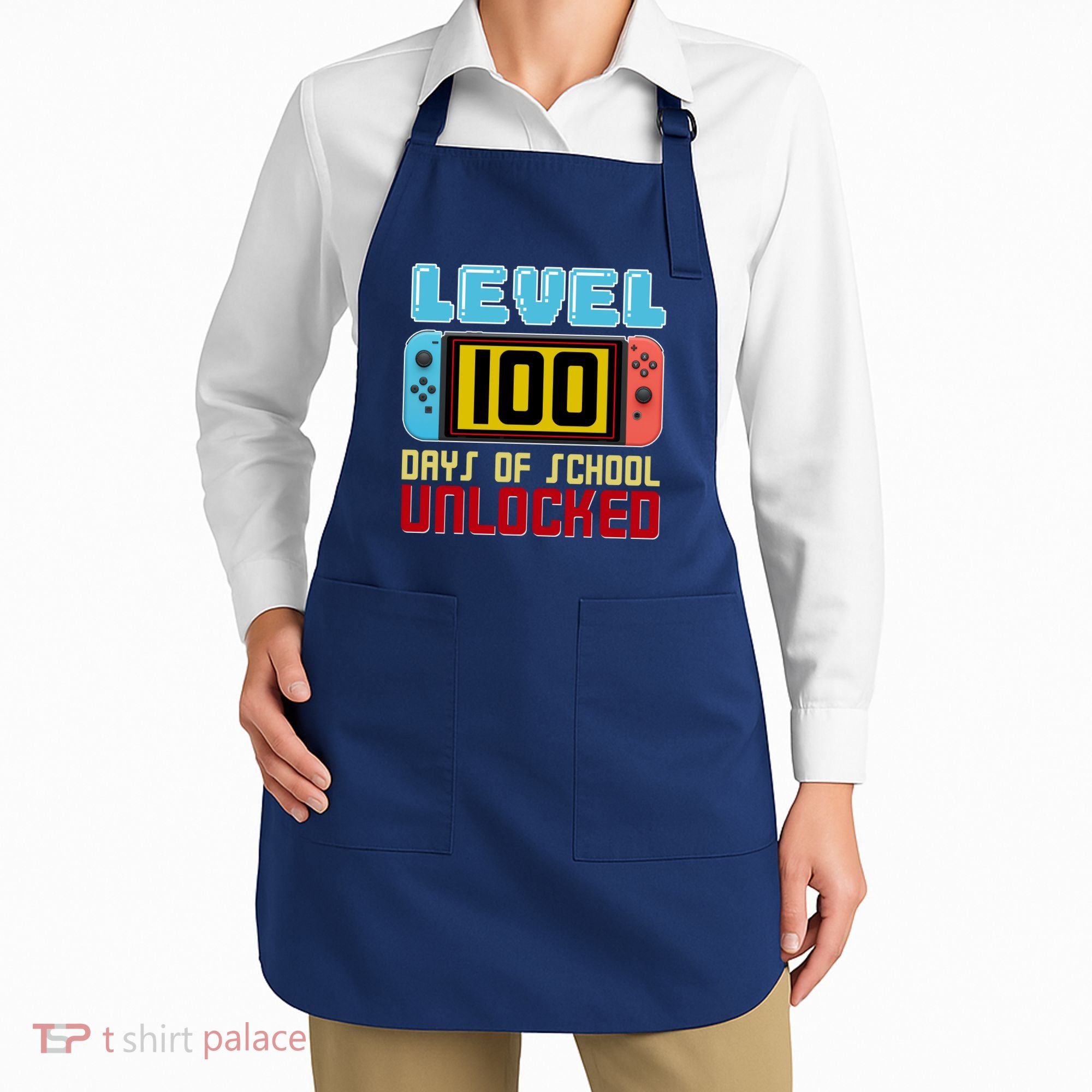 Level 100 Day Of School Unlocked Apron