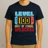 Level 100 Day Of School Unlocked T-Shirt thumb 3