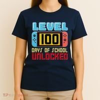 Level 100 Day Of School Unlocked T-Shirt thumb 4